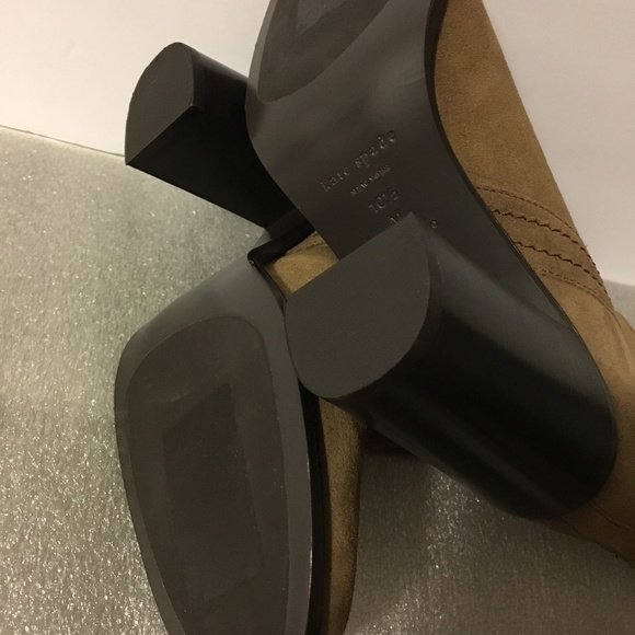 [Kate Spade] Baise Brown Suede Ankle Boots Sz 10.5M - Picture 5 of 7